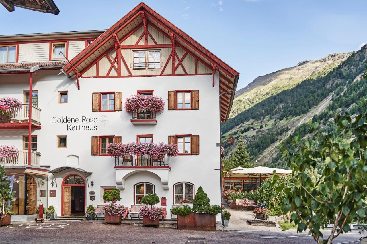 Goldene Rose Karthaus A Member Of Small Luxury Hotels Of The World Senales/Schnals Buitenkant foto